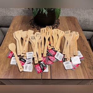 Cooking Concepts Bamboo Utensils-38 Pieces